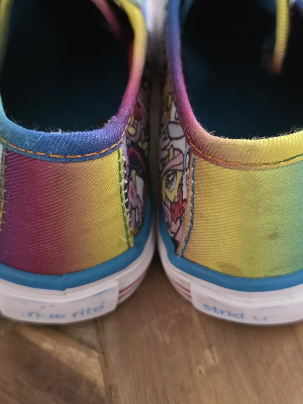 My Little Pony Light Blue Rainbow Accent Kids Sneakers